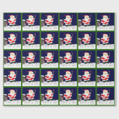 Hockey Kerstmis Cadeaupapier (Vlak)