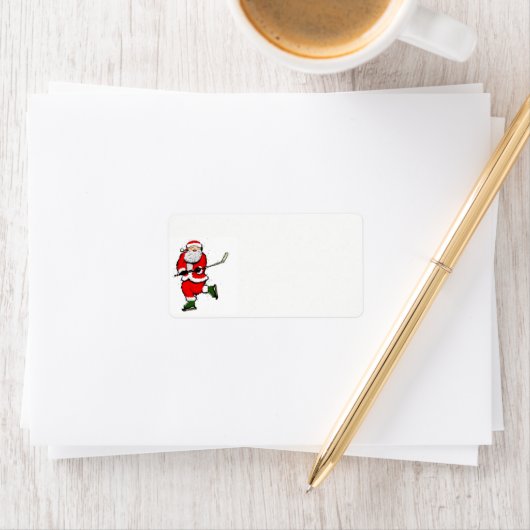 Hockey Kerstmis Etiket (Insitu)
