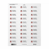 Hockey Kerstmis Etiket (Full Sheet)