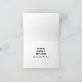 Hockey Kerstmis Feestdagen Kaart (Binnen)