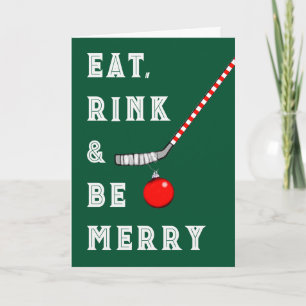 Hockey Kerstmis Feestdagen Kaart