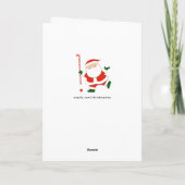 Hockey Kerstmis Feestdagen Kaart (Achterkant)