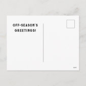 Hockey Kerstmis Feestdagenkaart (Achterkant)