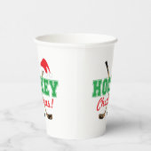 Hockey Kerstmis Hockey Sticks Santa Hat Papieren Bekers (Rechts)
