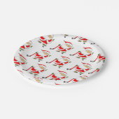 Hockey Kerstmis Papieren Bordje (Gekanteld)