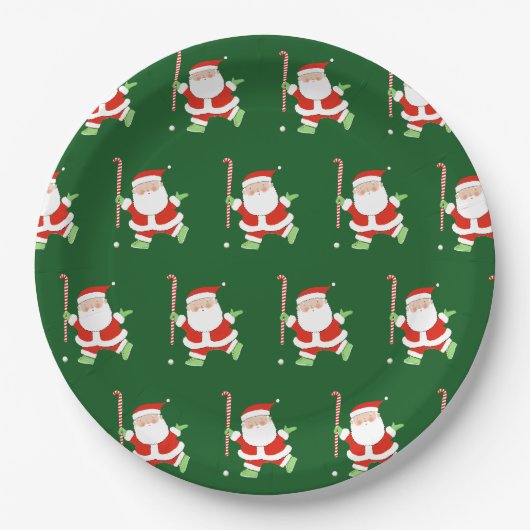 Hockey Kerstmis Papieren Bordje (Voorkant)