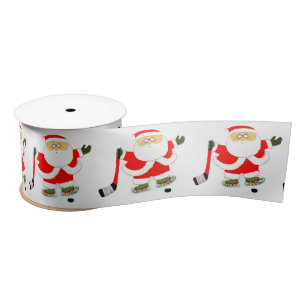 Hockey Kerstmis Satin Ribbon Satijnen Lint