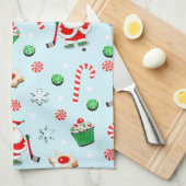 Hockey Kerstmis Theedoek (Quarter Fold)