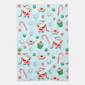 Hockey Kerstmis Theedoek (Verticaal)