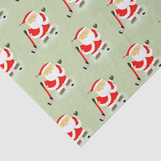 Hockey Kerstmis Tissuepapier (Detail)