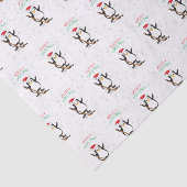 Hockey-kerstpinguïn Tissuepapier (Detail)