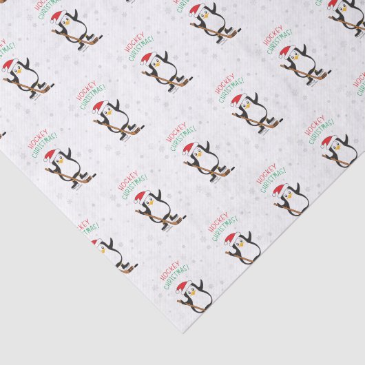 Hockey-kerstpinguïn Tissuepapier (Detail)