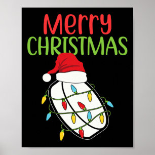 Hockey Kerstplezier Sport Kerstmis IJshockey XM Poster