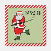 Hockey-kerststooksstudenten Magneet (Voorkant)