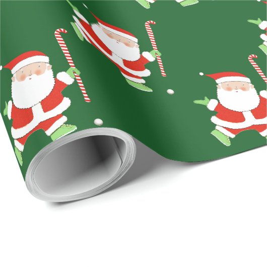 Hockey Kerstvakantie Cadeaupapier (Rol Hoek)
