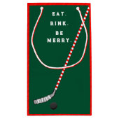 Hockey Kerstvakantie Kleine Gift Bag Klein Cadeauzakje (Achterkant)