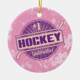 Hockey-kerstversiering, Hockey Godmoeder Keramisch Ornament