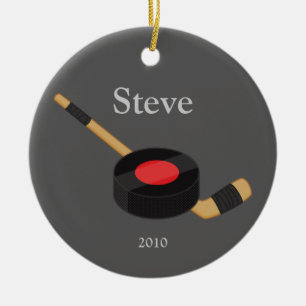 Hockey-kerstversiering Keramisch Ornament