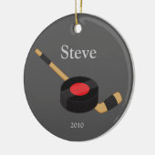 Hockey-kerstversiering Keramisch Ornament (Links)