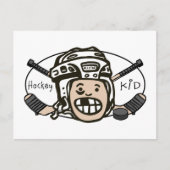 Hockey-Kind Briefkaart (Voorkant)