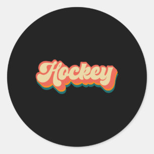 Hockey Kleding - Hockey IJshockey Speler Gift 1 Ronde Sticker