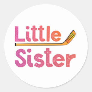 Hockey kleine zuster ronde sticker