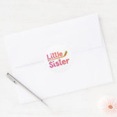 Hockey kleine zuster ronde sticker (Envelop)