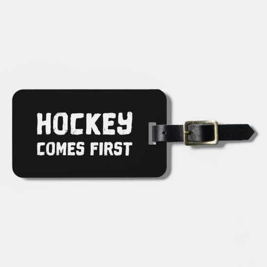 Hockey komt eerst bagagelabel (Voorkant horizontaal)
