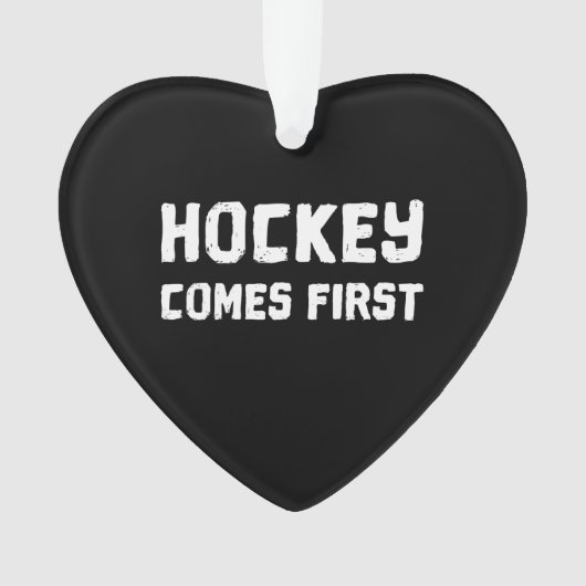 Hockey komt eerst ornament (voorkant)