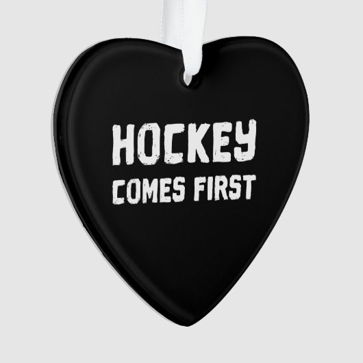 Hockey komt eerst ornament (voorkant)
