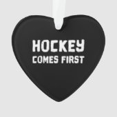 Hockey komt eerst ornament (achterkant)