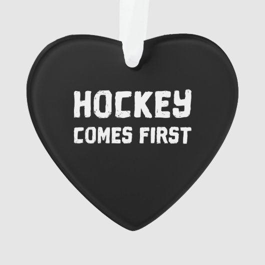 Hockey komt eerst ornament (achterkant)