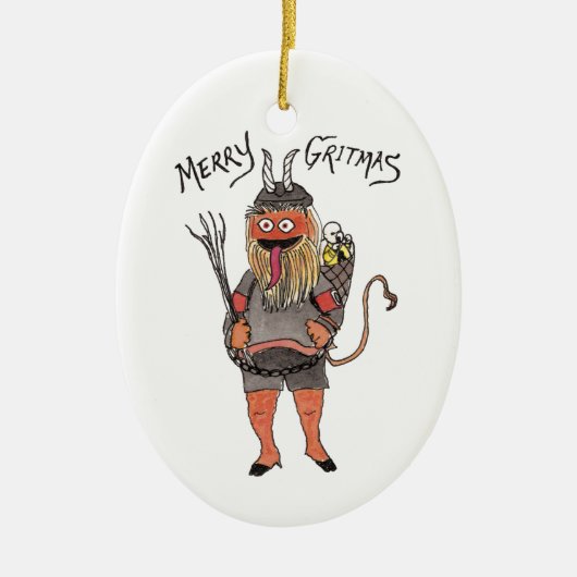 Hockey Krampus Ornament (Voorkant)