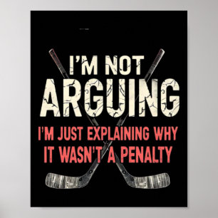 Hockey legt uit waarom het geen penalty was poster