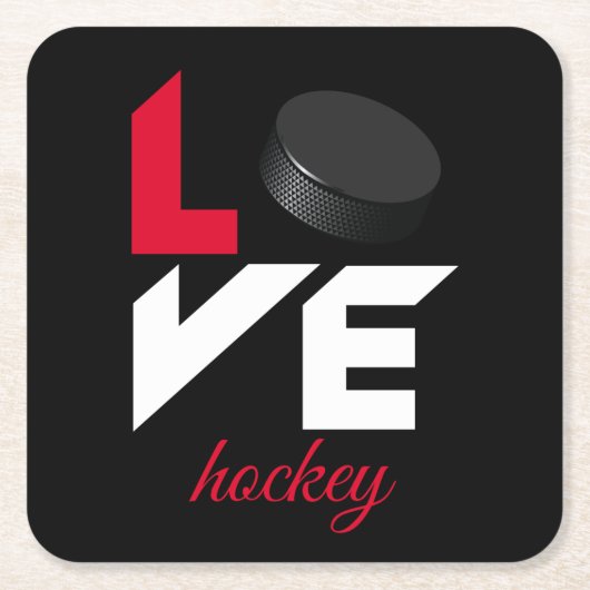 Hockey leuk vinden kartonnen onderzetters (Voorkant)