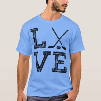 Hockey Liefde Jongens Meisjes IJshockey T-shirt