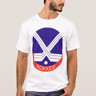 Hockey-Logo in het Russisch T-shirt