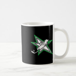 Hockey Lone Star Logo Speler Mascotte Cartoon Koffiemok