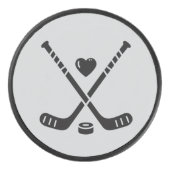 Hockey Love Hockey Puck (Voorkant)