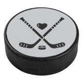 Hockey Love Hockey Puck (3/4)
