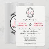 Hockey Love Huwelijksuitnodigingen Kaart (Voorkant / Achterkant)