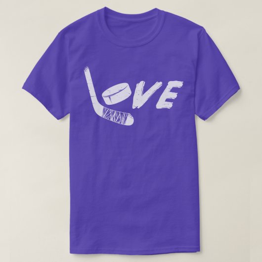 Hockey Love Ice Hockey Player T-shirt (Design voorkant)