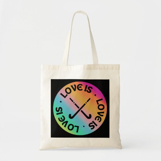 Hockey: Love is Tote Bag (Voorkant)