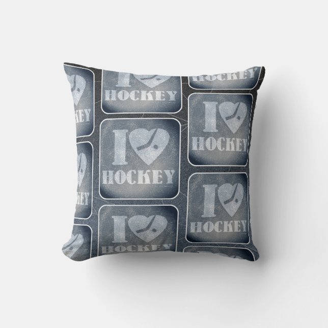Hockey Love Pattern Kussen (Voorkant)