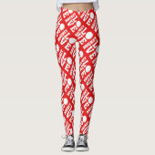 Hockey Love Print Leggings (Voorkant)