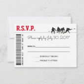 Hockey Love RSVP-kaarten RSVP Kaartje (Voorkant)