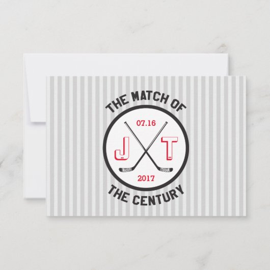 Hockey Love RSVP-kaarten RSVP Kaartje (Achterkant)