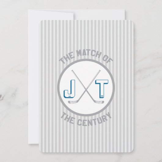 Hockey Love Save the Date Kaart (Achterkant)