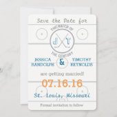 Hockey Love Save the Date Kaart (Voorkant)