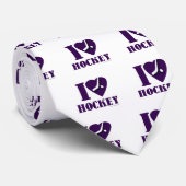 Hockey Love Sporty Pattern Fun Design Stropdas (Opgerold)